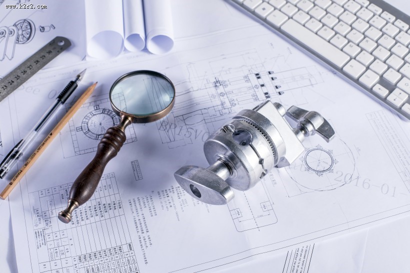 工程图纸绘制图片