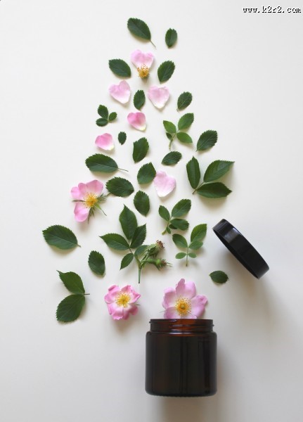 玫瑰中的护肤品图片