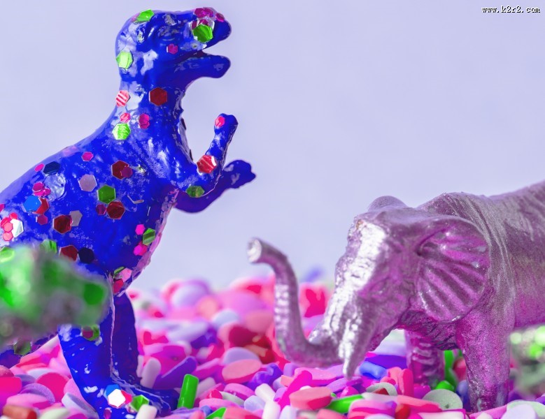 可爱的恐龙玩具图片