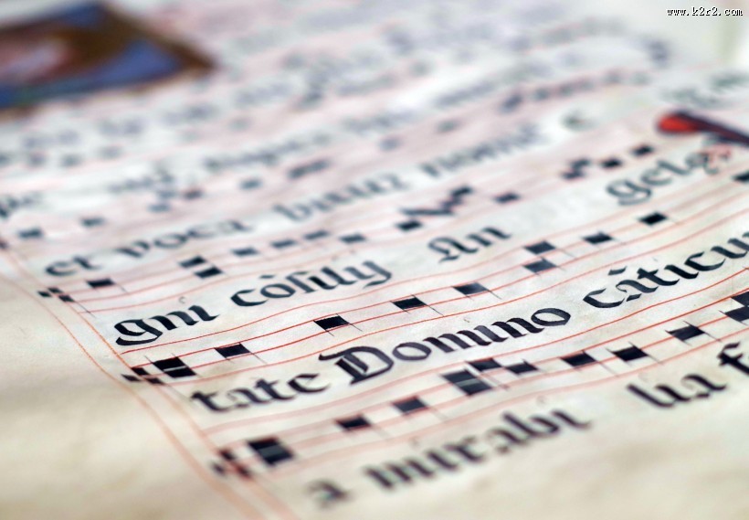 文艺的乐谱图片