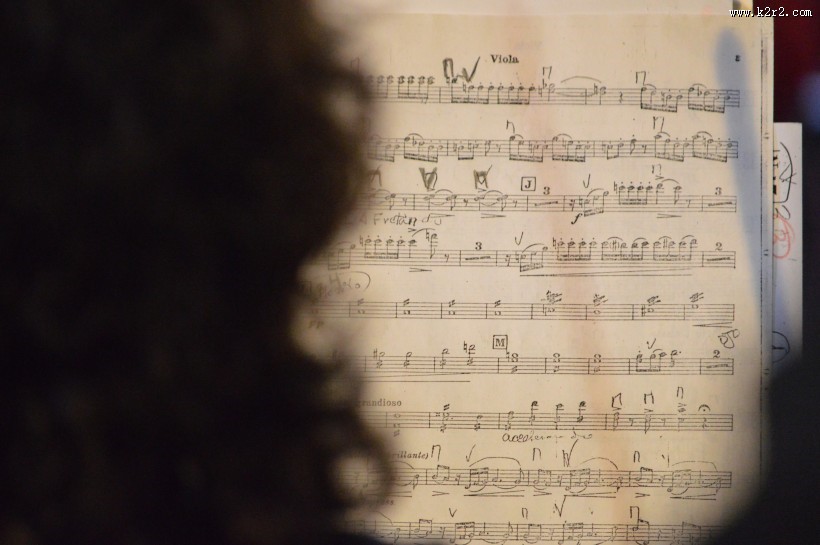 文艺的乐谱图片