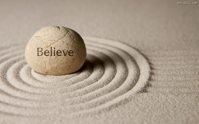 幸运石与沙纹图片