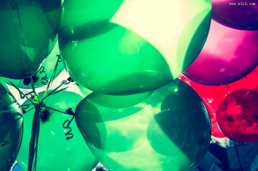彩色的气球图片