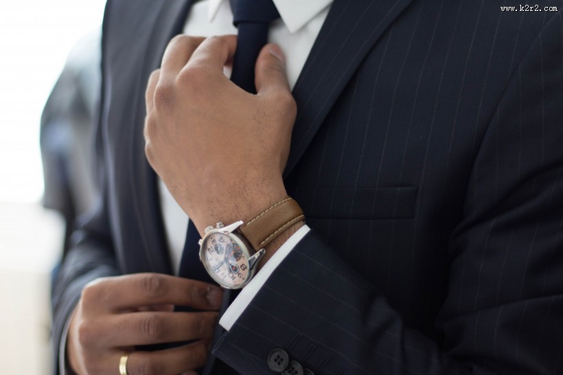 戴在手腕上的手表图片