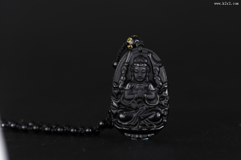 黑玉佛像吊坠图片