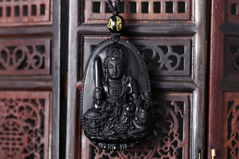 黑玉佛像吊坠图片