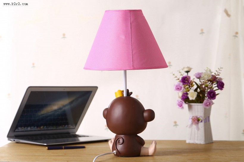 卡通小猴子台灯图片