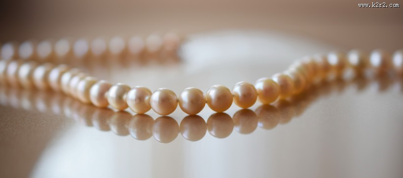 唯美的珍珠项链图片