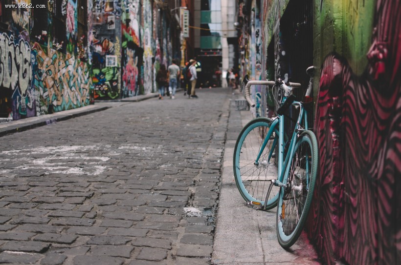 一辆自行车图片