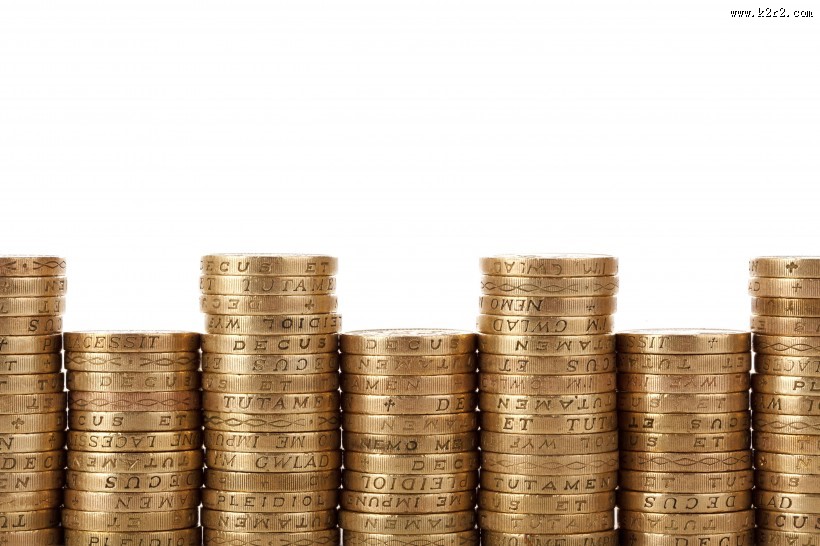 金闪闪的硬币图片