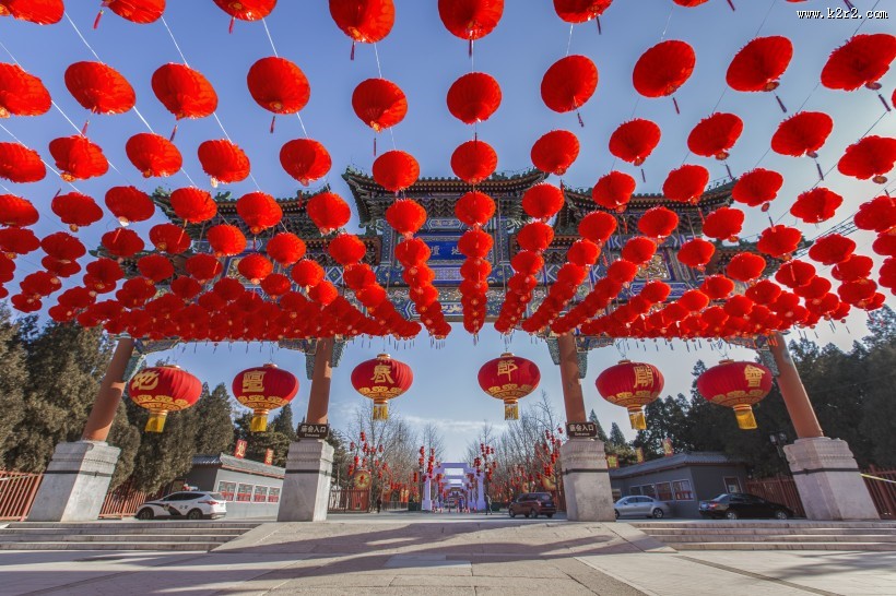 年味十足的大红灯笼图片大全