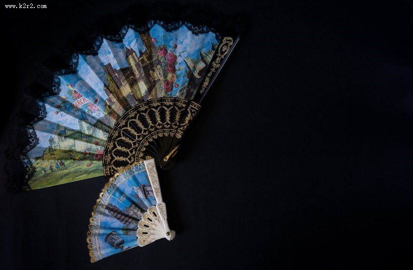 传统手工折扇图片大全