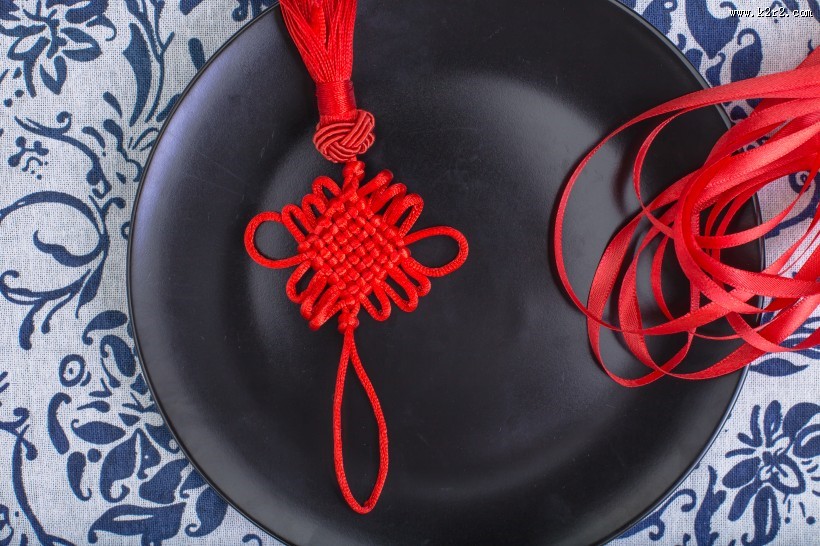 吉祥红色中国结图片