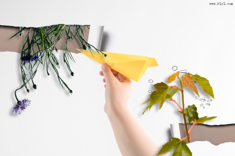 伴随童年梦想的纸飞机图片大全