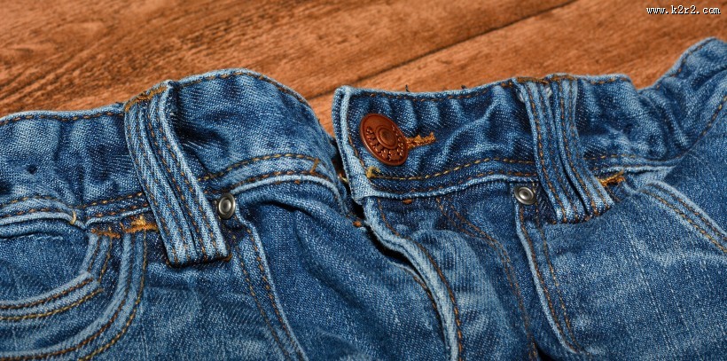 牛仔裤局部图片
