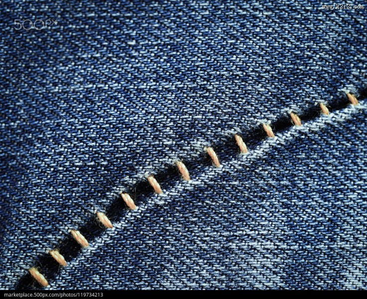 牛仔裤局部图片