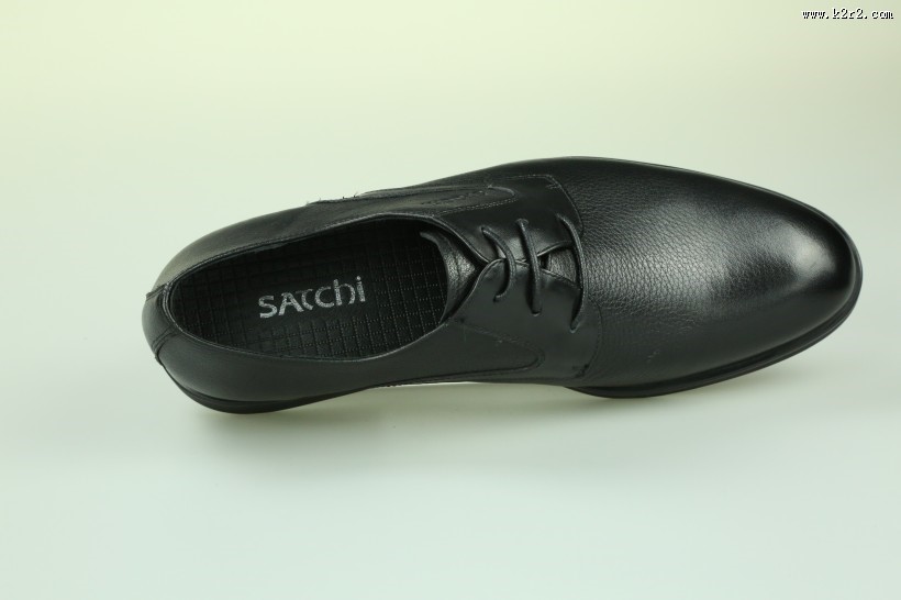 黑色商务男士皮鞋图片