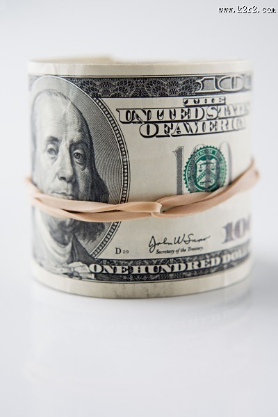 成捆成沓的货币钞票图片