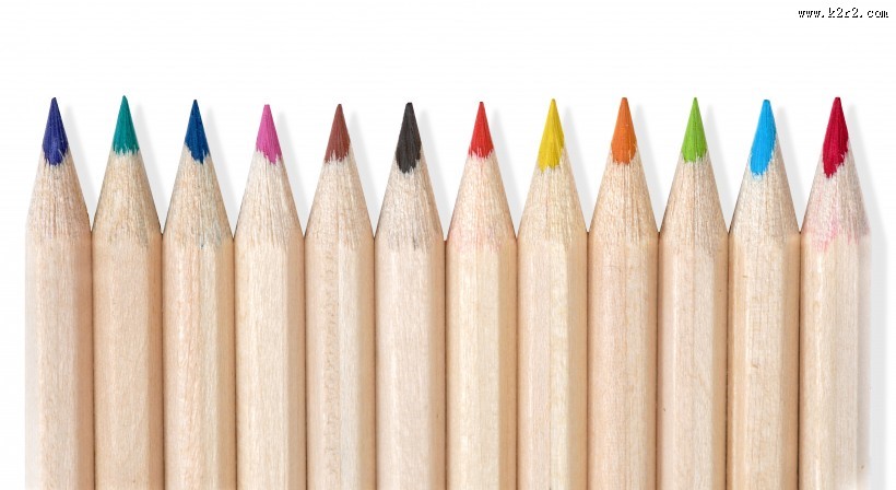 五颜六色的铅笔图片