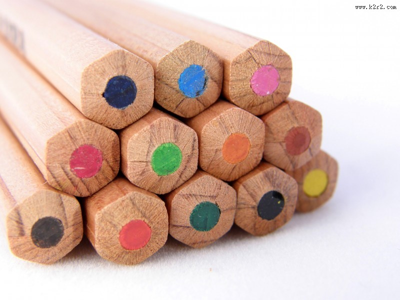 五颜六色的铅笔图片