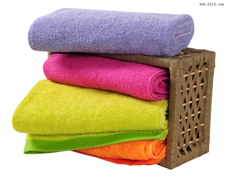 五颜六色的毛巾图片