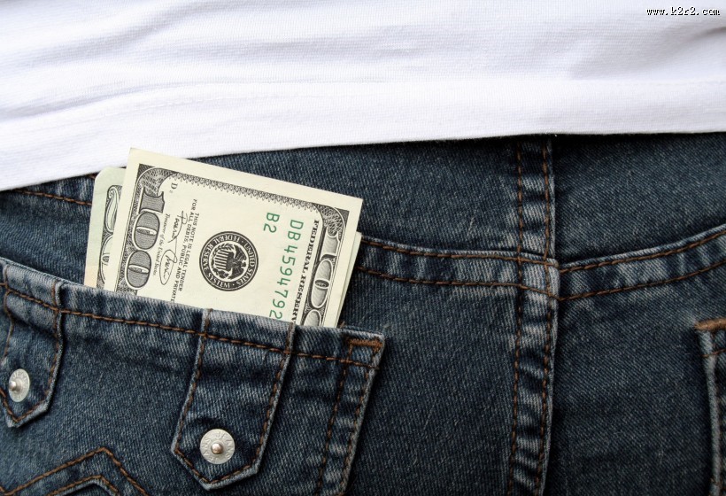 牛仔裤兜特写图片大全