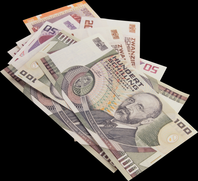 纸币透明背景PNG图片