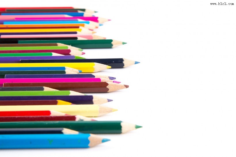 五颜六色的彩色铅笔图片