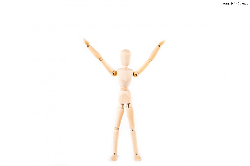美术课上标准人物比例的木头小人图片