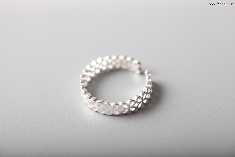 银戒指图片