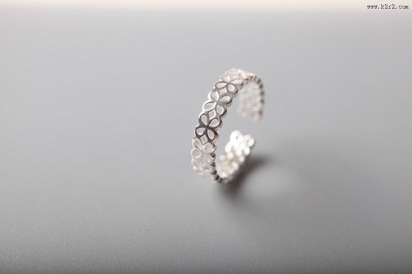 银戒指图片