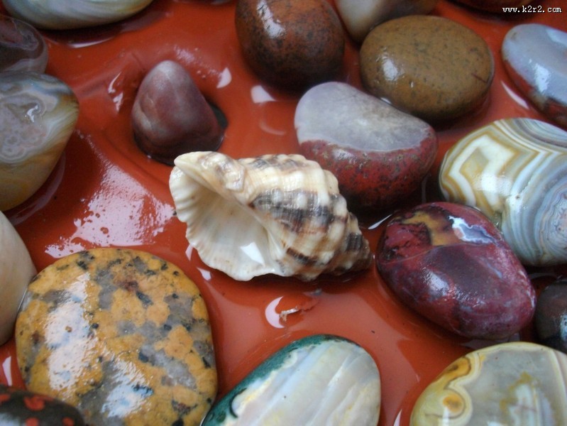 杂乱的鹅卵石图片