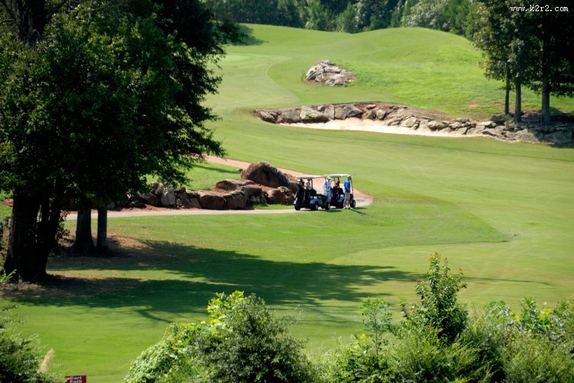 高尔夫球场沙坑图片大全