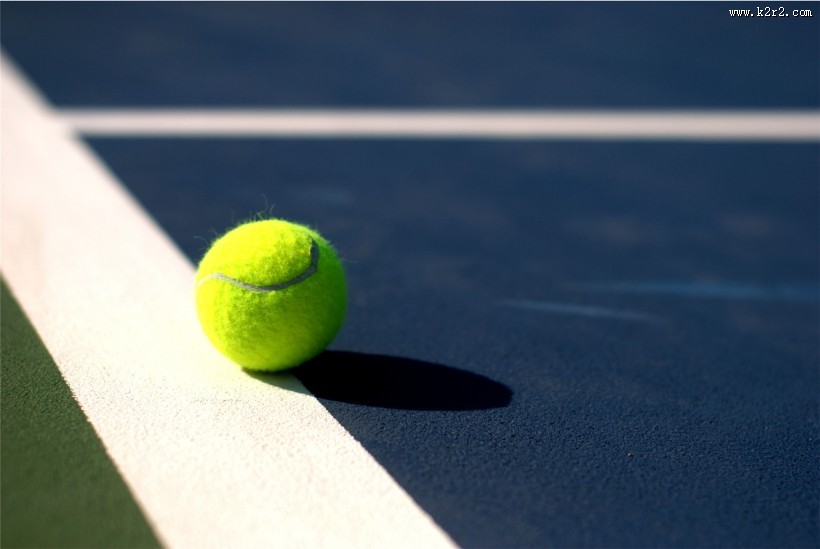 网球特写图片