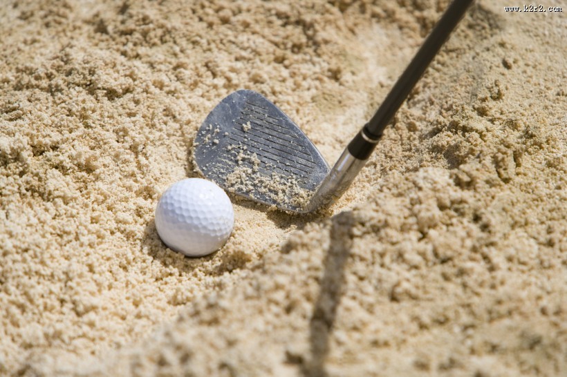 高尔夫球特写图片