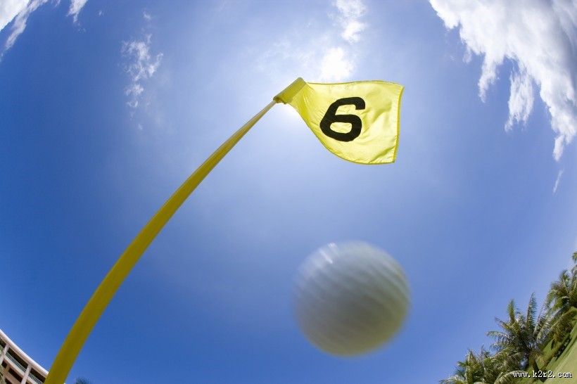 高尔夫球特写图片