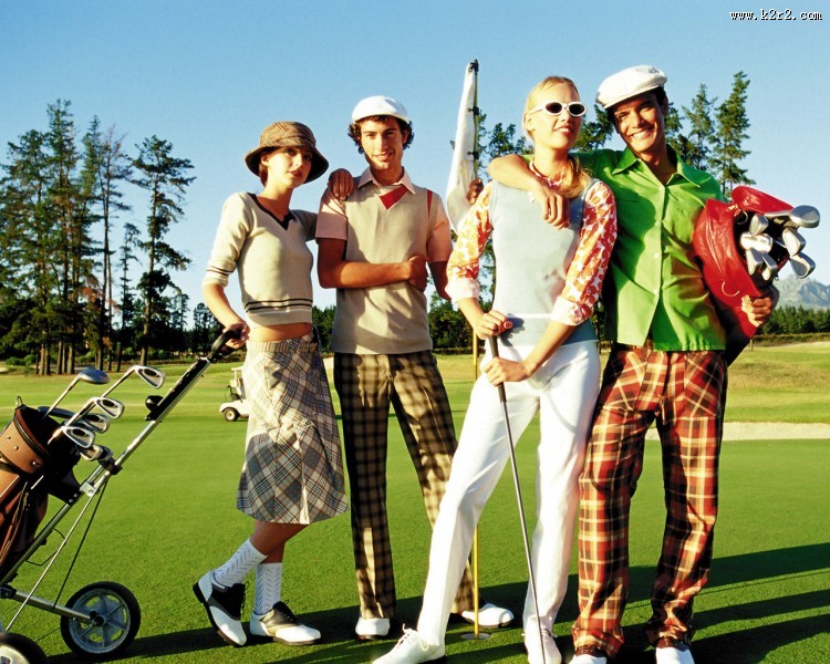 高尔夫休闲运动图片