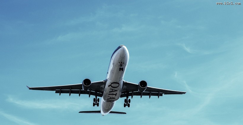 空中的民航客机图片大全