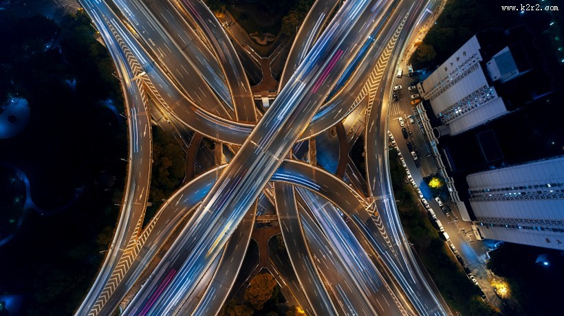 现代都市立交桥风景图片