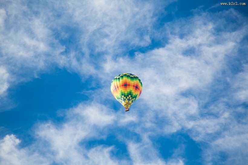 天空中的热气球图片大全