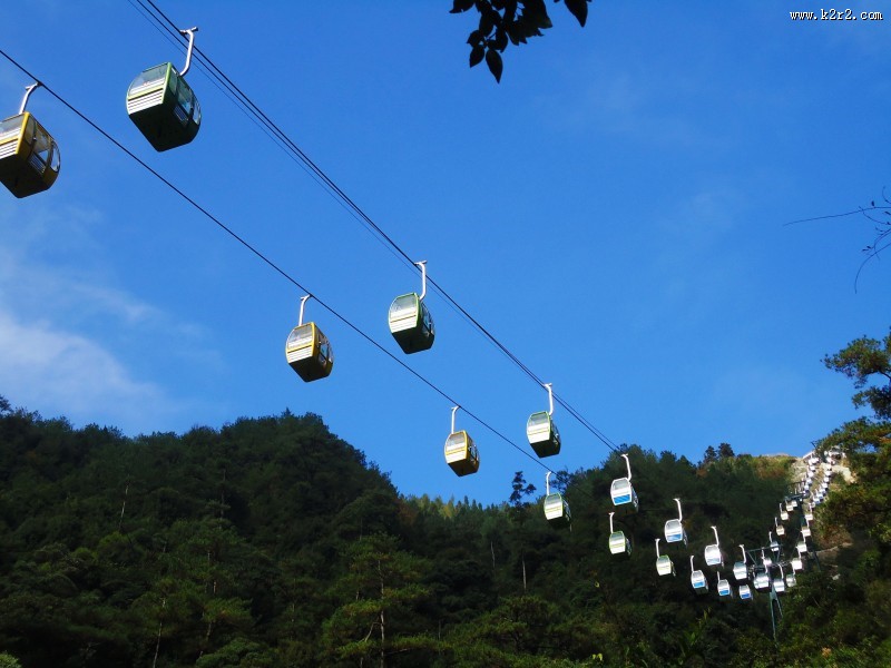 空中观光缆车图片
