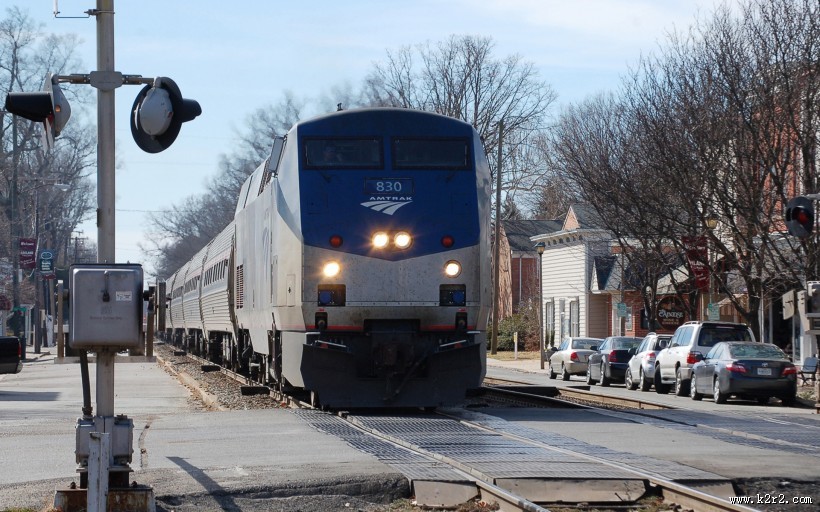 美国国铁客运火车图片