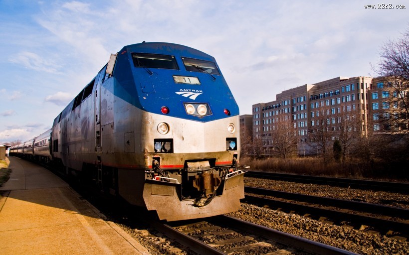 美国国铁客运火车图片