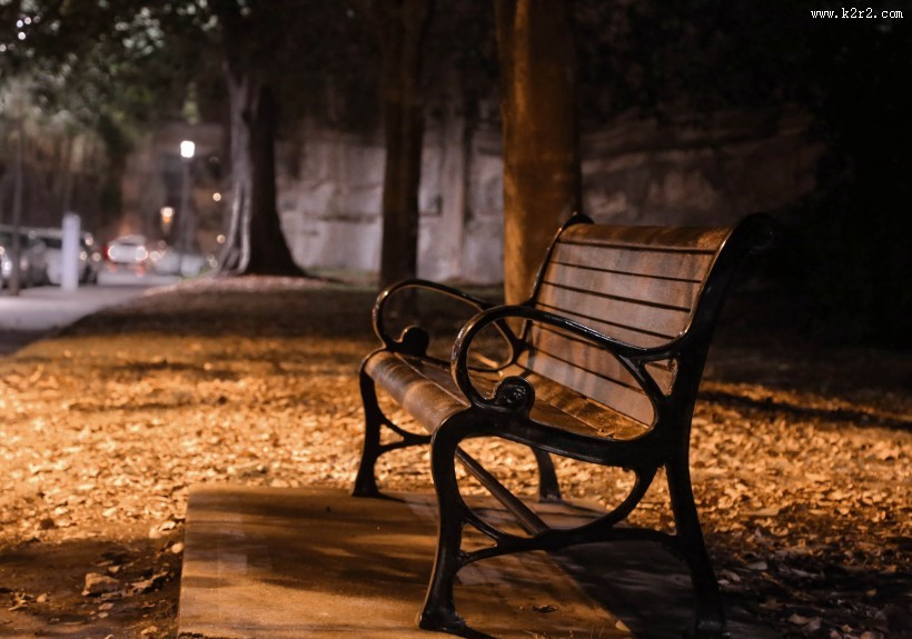 露天的长椅图片大全