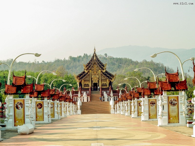 清迈寺庙建筑图片