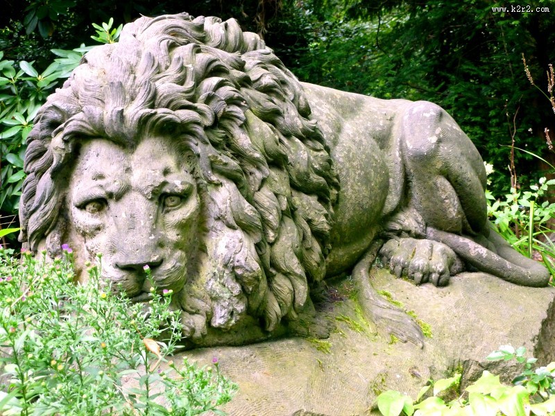 威武的石狮子图片