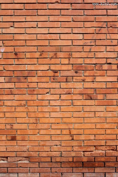 红砖堆砌成的墙图片