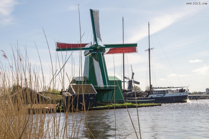 荷兰风车图片