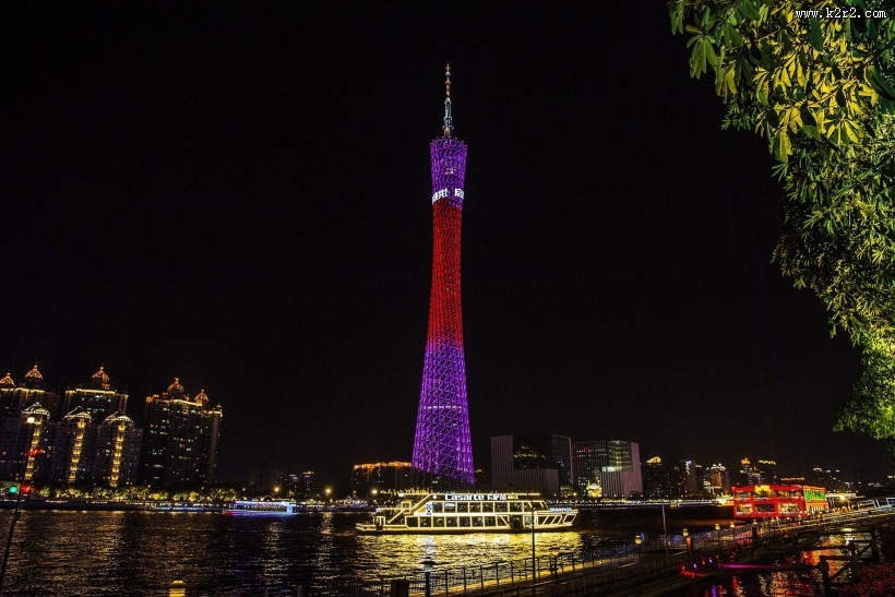 广州塔小蛮腰夜景图片