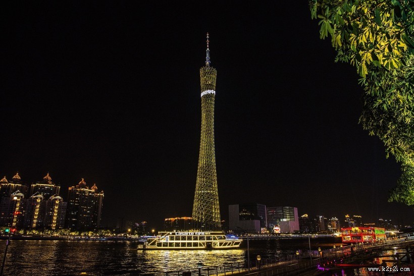 广州塔小蛮腰夜景图片